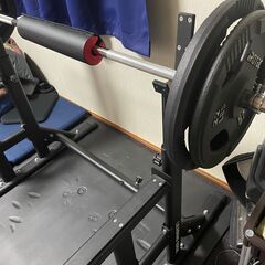 【受付中】バーベル60kgセット セーフティーバー付き