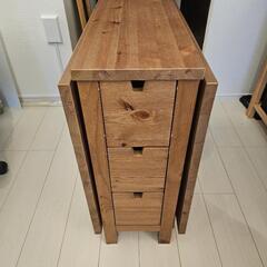 IKEA 折りたたみテーブル ゲートレッグテーブル ノールデン NORDEN