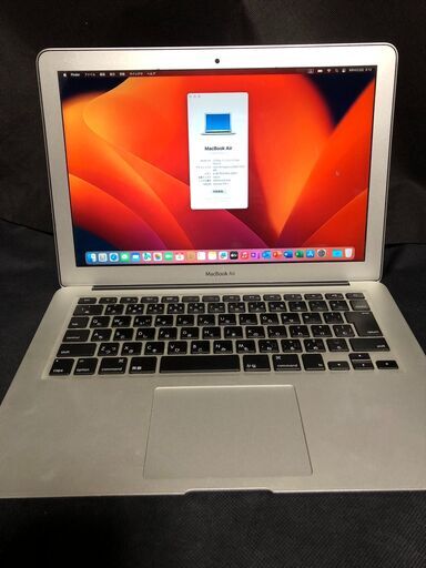 「MacBook Air 13インチ Mid 2013　MD760J/A」軽量薄型モバイルノートPC / Core i5搭載 /MacOS(Ventura)\u0026Office2019とWin11(最新23H2版)＆OfficeProPlus選択起動可能