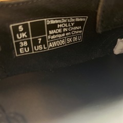 格安！！美品 Dr.Martens ドクターマーチン 厚底 ２ホール シューズ リボン