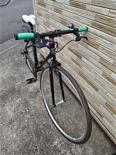 クロスバイク シマノ製14段変速 26インチ 軽量 自転車 前輪クイック 