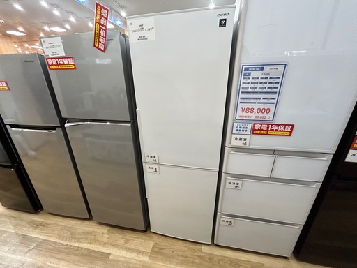 【1年保証】SHARPの2ドア冷蔵庫入荷しました！！
