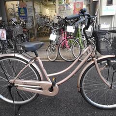 中古自転車3163 前後タイヤ新品！ 27インチ 6段ギヤ ダイナモライト