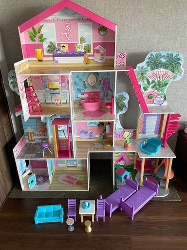 おしゃれ遊び Kidkraft pool party mansion Doll house
