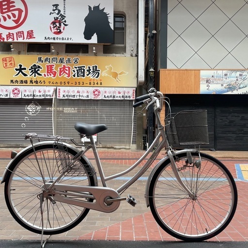 【超早い者勝ち‼️】   26インチ　ママチャリ　シルバー タイヤ新品