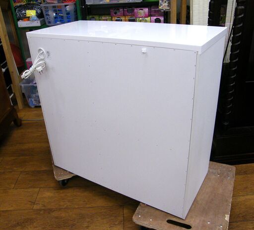 ニトリ レンジボード 食器棚 幅88.5cm ホワイト 白 ミドルレンジボード