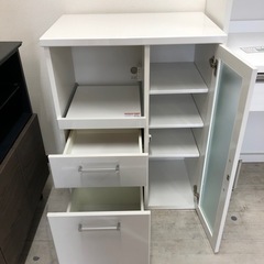 キッチンカウンター 1枚扉 ホワイト【トレファク堺福田店】