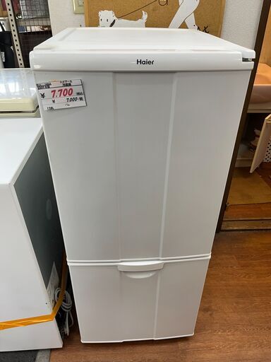 リサイクルショップどりーむ天保山店　No14065　冷蔵庫　2ドア　ハイアール　2009年製　138L　白色