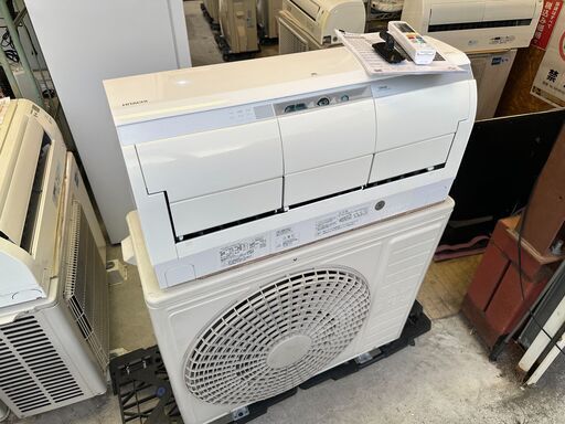 【動作保証あり】HITACHI 日立 2017年 4.0kw 14畳用 200V 冷暖房ルームエアコン RAS-X40G2【管理KR502】