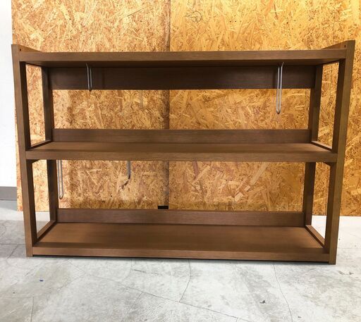 カリモク★ボナ シェルタ オーダーシェルフ QT3672 モルトンブラウン 書棚 本棚 110cm 3段 木製 KARIMOKU 中古美品