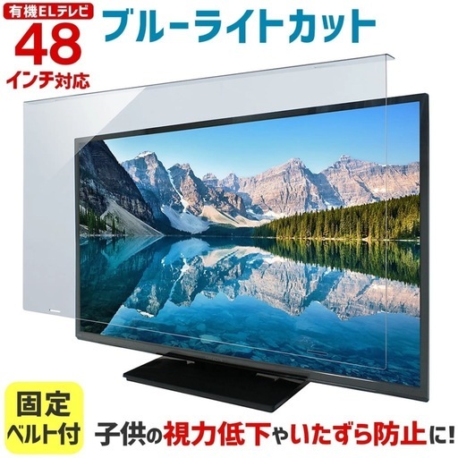 テレビ保護パネル　48インチ　ブルーライトカット