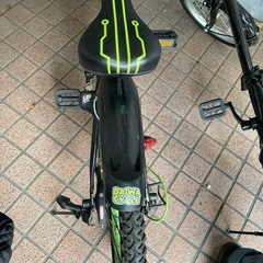 男の子 自転車   22インチ ブラックグリーン