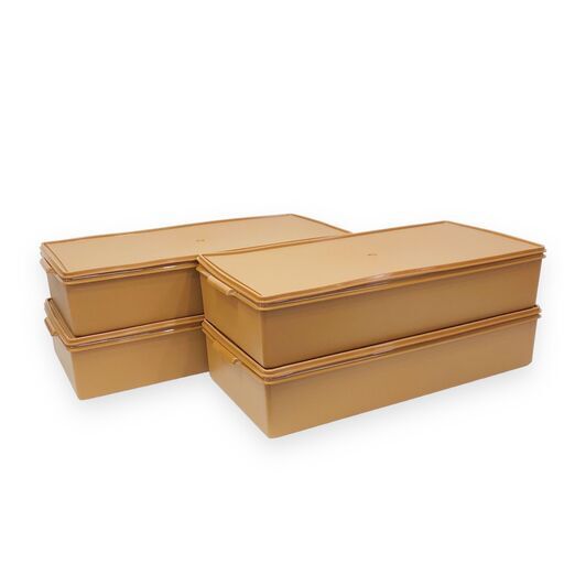 24Y520 ジ7 Tupperware タッパーウェア ロング スーパーケース 4個セット 中古品