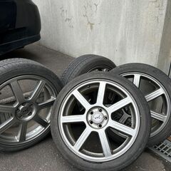 インプレッサ・プリウスなどに PCD100×5穴 7J