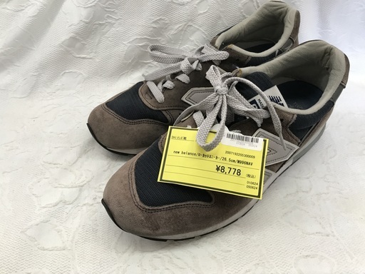 new balance ﾛｰｶｯﾄｽﾆｰｶｰ 26.5cm M996NAV