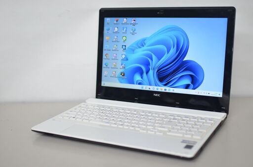 中古ノートパソコン Windows11+office NEC NS350/B core i3-5005U/メモリ8GB/爆速SSD256GB/15.6インチ/WEBカメラ/無線内蔵/ブルーレイ搭載