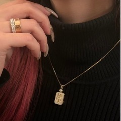 絶品HW ネックレス アクセサリー シルバー ゴールド モアサナイト