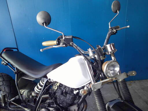 YAMAHA TW225 白 エンジン始動確認 自賠責保険で乗れます 半額配送