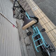 BRIGHT DAY[ブライトディ]20吋 ミニベロ(小径車) 外装6段/LEDオート/オーシャンブルー