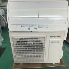 K05523　中古エアコン パナソニック 2017年製 主に8畳用 冷房能力 2.5KW / 暖房能力 2.8KW