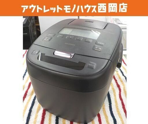 5.5合炊き IH炊飯器 2022年製 アイリスオーヤマ KRC-ICA50-B ブラック IH炊飯ジャー 西岡店