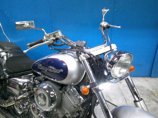 YAMAHA ドラックスター400 銀/青 格安提供車 半額配送キャンペーン