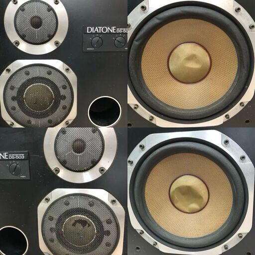 DIATONE ダイヤトーン DS-503 3wayスピーカー ペア ブックシェルフ型 簡易音出し確認済み　0805-1