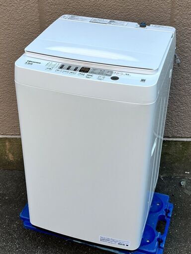 ⑤【税込み】美品 ハイセンス 5.5kg 全自動洗濯機 HW-55E2W 2022年製【PayPay使えます】