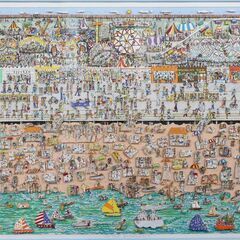 ≪J1432ジ≫James Rizzi/ジェームス リジィ 作 「ON THE BOARDWALK
