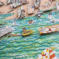 ≪J1432ジ≫James Rizzi/ジェームス リジィ 作 「ON THE BOARDWALK 