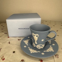 WEDGWOOD ジャスパーペールブルー カップ&ソーサー