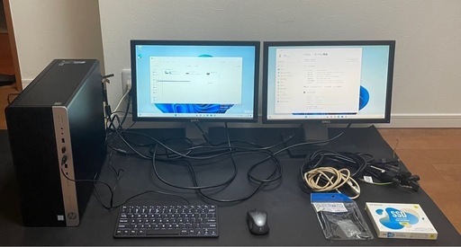 本日限定　1万円　おまけ沢山付けます！i7 Windows11 中古パソコン　デスクトップHp EliteDesk 800 G2 TWR Core i7 3.4GHz(6700) 16GB （おまけ沢山） SSD 256GB+HDD500 Windows11