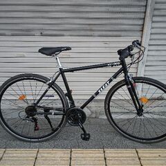 美品☆XLEAT[エクスリート]XC-009 700cクロスバイク 21speed/ブラック