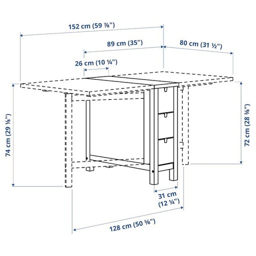 IKEA \n可動式ダイニングテーブル