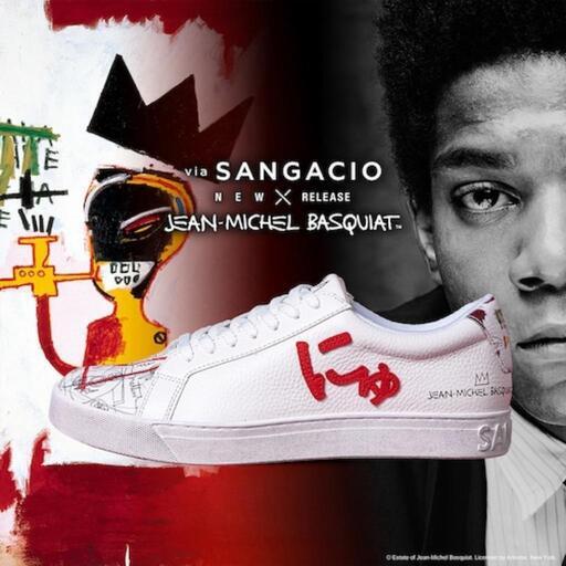 【限定】SANGACIO✴️にゅ × バスキア限定コラボスニーカー❇️