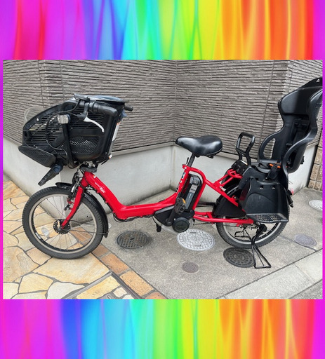 バッテリーほぼ新品！8.9Ahヤマハ　YAMAHA　パスキスミニ　20インチ　電動自転車　電動アシスト自転車　中古 子供乗せ　0853