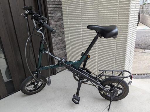 折りたたみ自転車　ハリークイン　緑