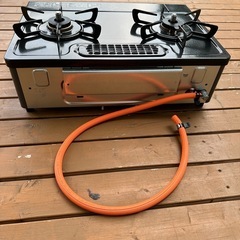 【極美品】2023年製 グリル付きセンサーコンロ ブラック