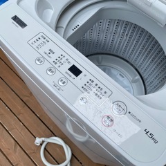 【2021年製】全自動洗濯機4.5kg ホワイト