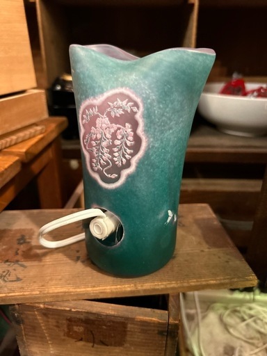 アートミラージュ テーブルランプ インテリアランプ 藤景色 ガラス 日本製 サンドブラスト ライト - 照明器具
