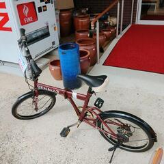 ★ジモティ割あり★  折り畳み自転車 20インチ ワインレッド クリーニング済み OJ9386 ☆ジモティ割あり☆ 折り畳み自転車 20インチ ワインレッド