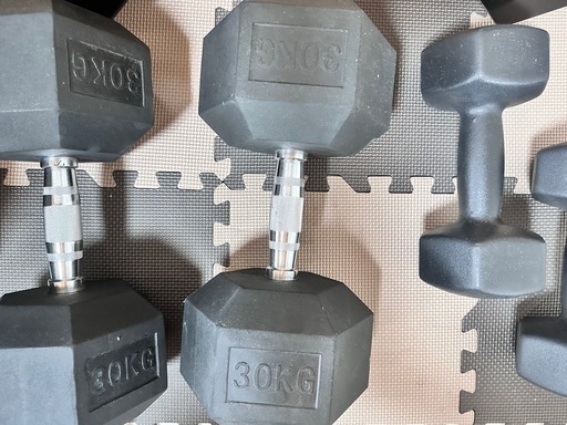 ダンベル30kg×2と10kg×2
