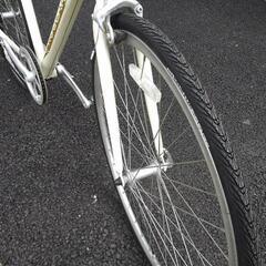 中古自転車３１８３　前後タイヤ新品！　プロギヤ　７００×２８C　７段ギヤ　アルミフレーム　４６０㎜　身長１６０㎝から