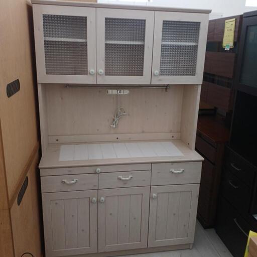 ★ジモティ割あり★ 3枚扉ｵｰﾌﾟﾝﾎﾞｰﾄﾞ ﾕｰｱｲ WH 現状販売 (H)180× (W)114× (D)45cm【joh 1972】