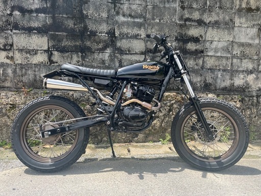 HONDA FTR223フルカスタム OVERカーボンマフラー デュアルヘッド