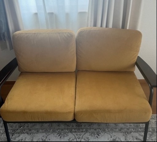 定価3万円　購入したて【美品】2人がけソファ　インダストリアルデザイン