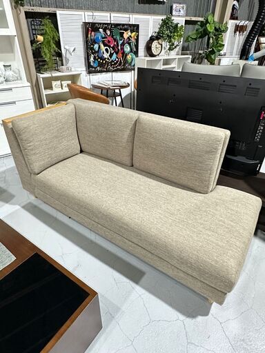 ★２人掛けソファ★ L字ソファ ラブソファ ｗ188cm 布製 ナチュラル シンプル ファブリック 北欧 リビング