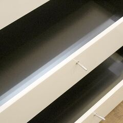 (Y)北大前! 札幌 引取 cassina/カッシーナ フラットキャビネット ホワイト 3段ドロアー+2ドア+3段ドロアー 256FLAT 収納 チェスト 大理石