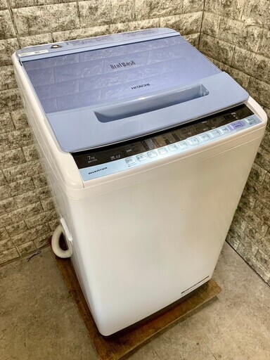 【美品】大阪送料無料★3か月保障付き★洗濯機★2019年★日立★7.0kg★BW-V70C★S-250