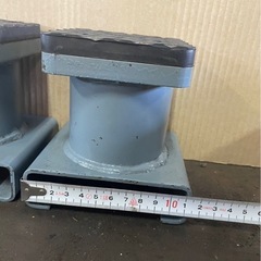 ビシャモン リフトアタッチメント 足ゲタ延長台⑫/2個/車整備 /ガード付き/リフト用フレーム/柱リフト/カーメンテナンス/フレームパッド